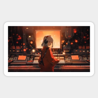 Lofi Girl In The Studio Sticker